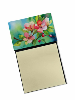 Arkansas Apple Blossom in Watercolor Sticky Note Holder Refillable Dispenser DAC1627 product image at NuMercy