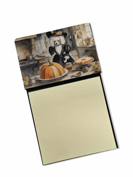 Poodle Fall Kitchen Pumpkins Sticky Note Holder Refillable Dispenser DAC1802 product image at NuMercy