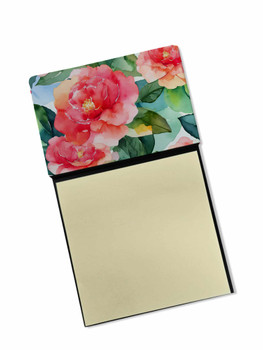 Alabama Camellia in Watercolor Sticky Note Holder Refillable Dispenser DAC1622 product image at NuMercy