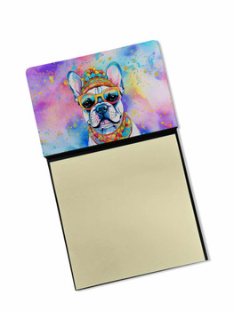 French Bulldog Hippie Dawg Sticky Note Holder Refillable Dispenser DAC2505 product image at NuMercy