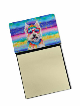 Westie Hippie Dawg Sticky Note Holder Refillable Dispenser DAC2571 product image at NuMercy