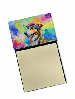 Collie Hippie Dawg Sticky Note Holder Refillable Dispenser product image at NuMercy