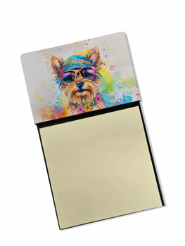 Yorkshire Terrier Hippie Dawg Sticky Note Holder Refillable Dispenser DAC2577 product image at NuMercy