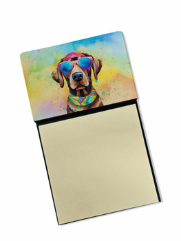 Chocolate Labrador Hippie Dawg Sticky Note Holder Refillable Dispenser DAC2527 product image at NuMercy