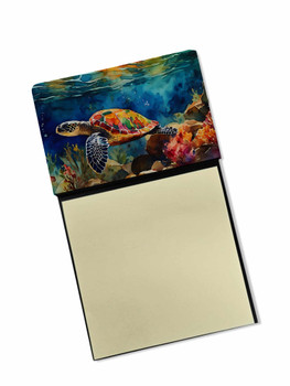 Loggerhead Sea Turtle Sticky Note Holder Refillable Dispenser DAC2808 product image at NuMercy