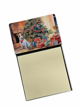 Jack Russell Terrier Cozy Christmas Sticky Note Holder Refillable Dispenser DAC2681 product image at NuMercy