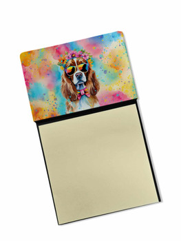 Cavalier Spaniel Hippie Dawg Sticky Note Holder Refillable Dispenser DAC2486 product image at NuMercy