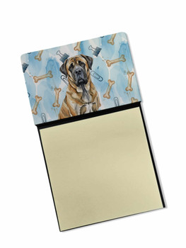 Brindle English Mastiff Coworker Watercolor Sticky Note Holder Refillable Dispenser product image at NuMercy
