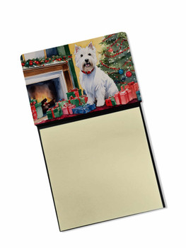 Westie Cozy Christmas Sticky Note Holder Refillable Dispenser DAC2764 product image at NuMercy
