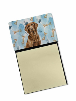 Liver Flat-Coated Retriever Coworker Watercolor Sticky Note Holder Refillable Dispenser product image at NuMercy