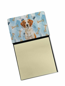 Orange and White Brittany Coworker Watercolor Sticky Note Holder Refillable Dispenser product image at NuMercy