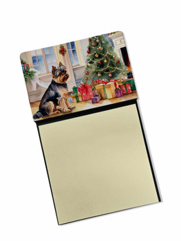 Brussels Griffon Cozy Christmas Sticky Note Holder Refillable Dispenser product image at NuMercy