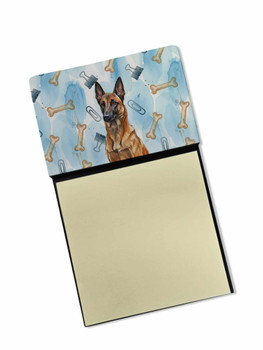 Mahogany Belgian Malinois Coworker Watercolor Sticky Note Holder Refillable Dispenser product image at NuMercy