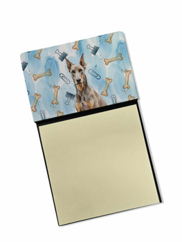 Fawn Doberman Pinscher Coworker Watercolor Sticky Note Holder Refillable Dispenser product image at NuMercy