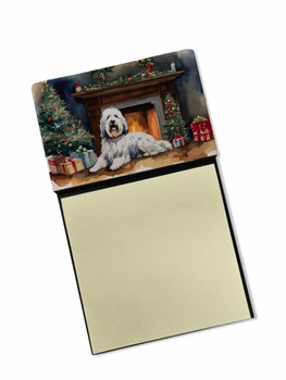 Old English Sheepdog Cozy Christmas Sticky Note Holder Refillable Dispenser DAC2716 product image at NuMercy