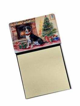 Appenzeller Sennenhund Cozy Christmas Sticky Note Holder Refillable Dispenser product image at NuMercy