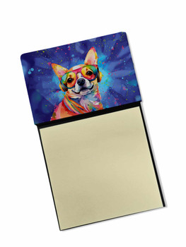 Chihuahua Hippie Dawg Sticky Note Holder Refillable Dispenser DAC2487 product image at NuMercy