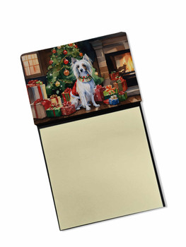 Chinese Crested Cozy Christmas Sticky Note Holder Refillable Dispenser DAC2632 product image at NuMercy