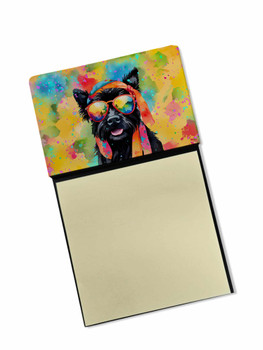 Scottish Terrier Hippie Dawg Sticky Note Holder Refillable Dispenser DAC2558 product image at NuMercy