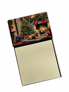 Lakeland Terrier Cozy Christmas Sticky Note Holder Refillable Dispenser product image at NuMercy
