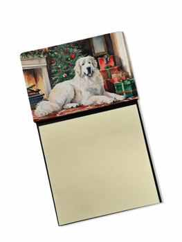 Great Pyrenees Cozy Christmas Sticky Note Holder Refillable Dispenser DAC2671 product image at NuMercy