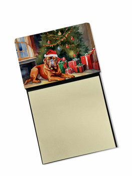 Dogue de Bordeaux Cozy Christmas Sticky Note Holder Refillable Dispenser DAC2648 product image at NuMercy