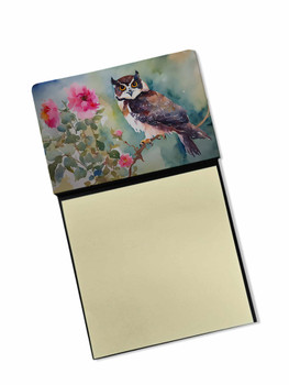 Spectacled Owl Sticky Note Holder Refillable Dispenser DAC3269 product image at NuMercy