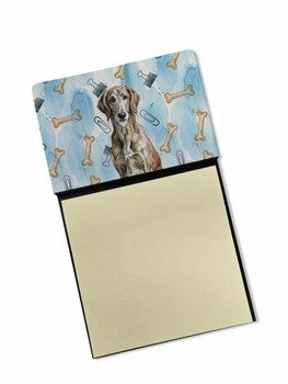 Brindle Scottish Deerhound Coworker Watercolor Sticky Note Holder Refillable Dispenser product image at NuMercy