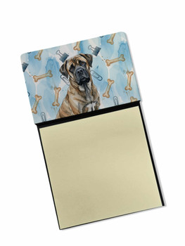 Brindle Mastiff Coworker Watercolor Sticky Note Holder Refillable Dispenser product image at NuMercy