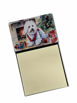 Coton De Tulear Cozy Christmas Sticky Note Holder Refillable Dispenser DAC2640 product image at NuMercy