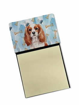 Blenheim English Toy Spaniel Coworker Watercolor Sticky Note Holder Refillable Dispenser product image at NuMercy