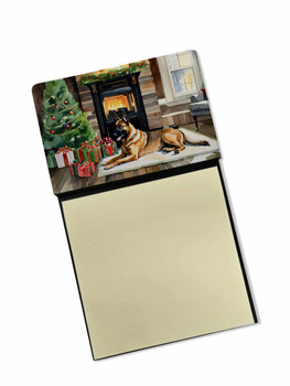 Belgian Malinois Cozy Christmas Sticky Note Holder Refillable Dispenser DAC2607 product image at NuMercy