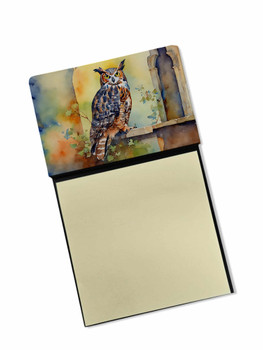 Great Horned Owl Sticky Note Holder Refillable Dispenser product image at NuMercy