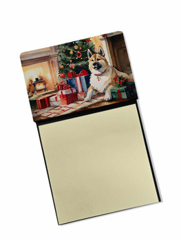 Akita Cozy Christmas Sticky Note Holder Refillable Dispenser product image at NuMercy