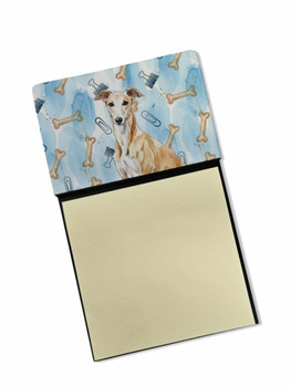 Fawn Greyhound Coworker Watercolor Sticky Note Holder Refillable Dispenser product image at NuMercy