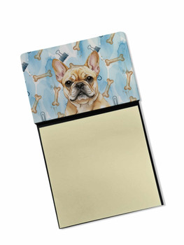 Fawn French Bulldog Coworker Watercolor Sticky Note Holder Refillable Dispenser product image at NuMercy