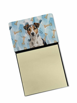 Tricolor Russell Terrier Coworker Watercolor Sticky Note Holder Refillable Dispenser product image at NuMercy