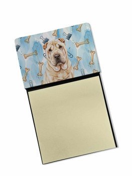 Shar Pei Coworker Watercolor Sticky Note Holder Refillable Dispenser product image at NuMercy