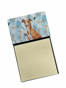 Red Greyhound Coworker Watercolor Sticky Note Holder Refillable Dispenser product image at NuMercy