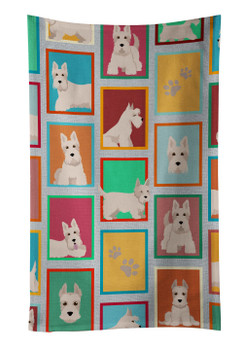 Lots of Wheaten Scottish Terrier Kitchen Towel Dish Cloths product image at NuMercy