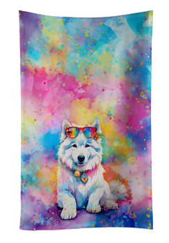 Samoyed Hippie Dawg Kitchen Towel Dish Cloths DAC2551 product image at NuMercy
