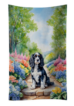 Cocker Spaniel Spring Path Kitchen Towel Dish Cloths DAC6604 product image at NuMercy