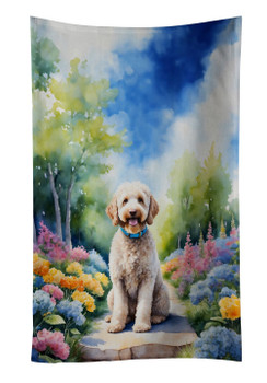 Labradoodle Spring Path Kitchen Towel Dish Cloths DAC6660 product image at NuMercy