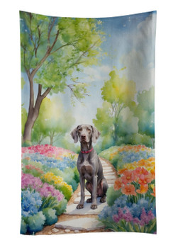 Weimaraner Spring Path Kitchen Towel Dish Cloths product image at NuMercy