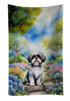 Shih Tzu Spring Path Kitchen Towel Dish Cloths DAC6716 product image at NuMercy