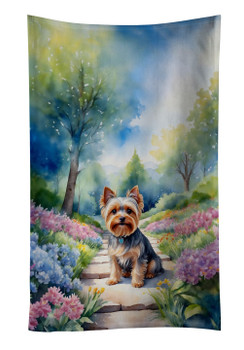 Yorkshire Terrier Spring Path Kitchen Towel Dish Cloths DAC6736 product image at NuMercy