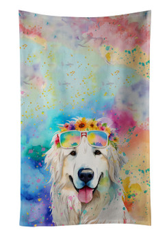 Great Pyrenees Hippie Dawg Kitchen Towel Dish Cloths DAC2518 product image at NuMercy