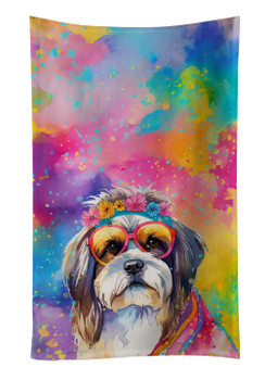 Shih Tzu Hippie Dawg Kitchen Towel Dish Cloths DAC2560 product image at NuMercy