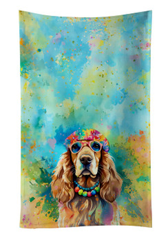 Cocker Spaniel Hippie Dawg Kitchen Towel Dish Cloths DAC2493 product image at NuMercy