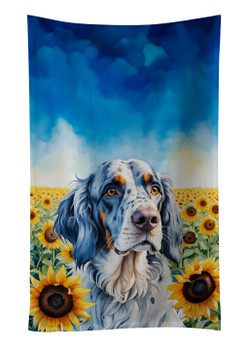 English Setter in Sunflowers Kitchen Towel Dish Cloths product image at NuMercy